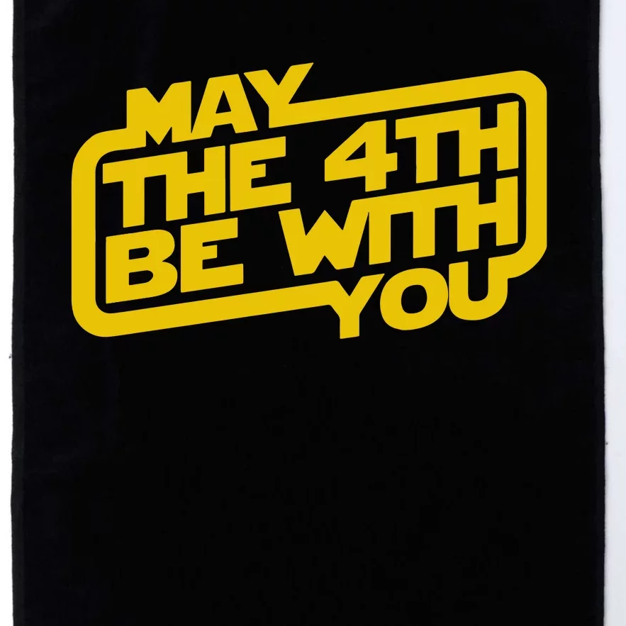 May The 4th Be With You Funny Platinum Collection Golf Towel