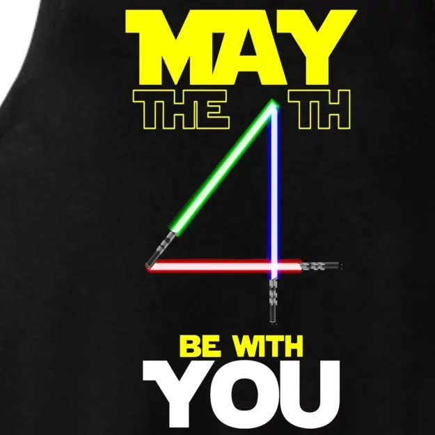 May The 4th Be With You Lightsaber Ladies Tri-Blend Wicking Tank