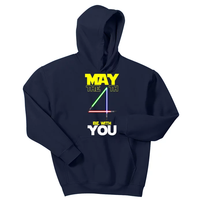 May The 4th Be With You Lightsaber Kids Hoodie