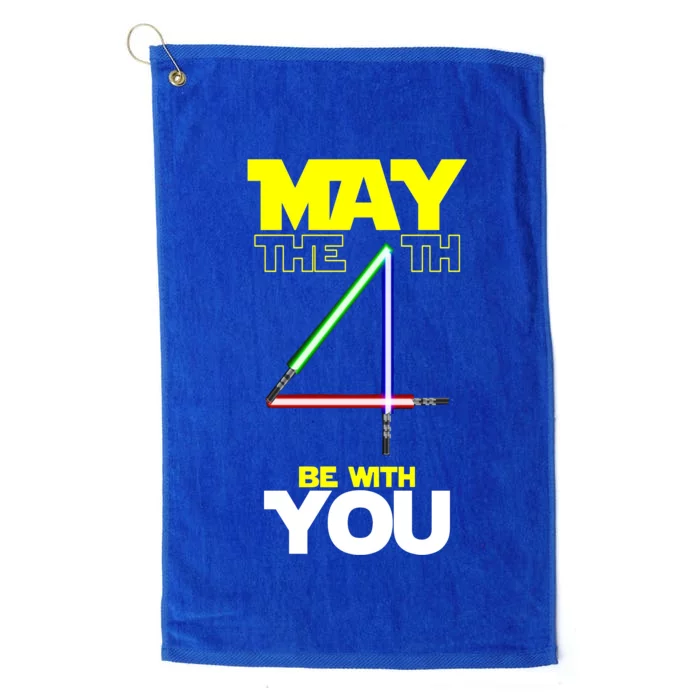 May The 4th Be With You Lightsaber Platinum Collection Golf Towel