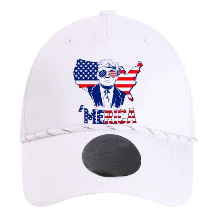 Merica Trump 4th Of July Trump American Flag Performance The Dyno Cap