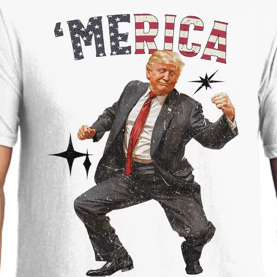 Merica Trump 4th Of July American Flag Gifts Design Pajama Set