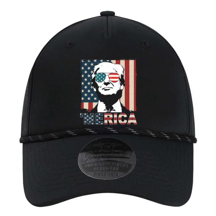 Merica Trump 4th Of July American Flag Republican Performance The Dyno Cap