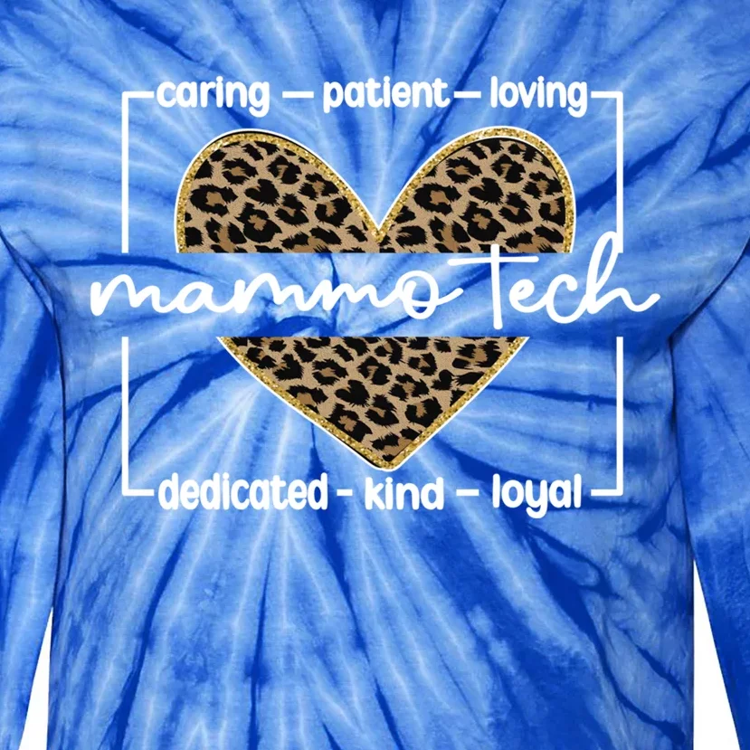 Mammo Tech Appreciation Mammography Technologist Gift Tie-Dye Long Sleeve Shirt