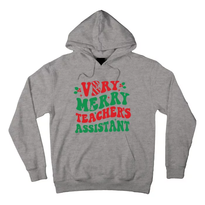 Merry Teaching Assistant Teacher Christmas Tall Hoodie