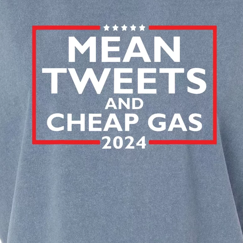 Mean Tweets And Cheap Gas Funny 2024 Protrump Election Garment-Dyed Women's Muscle Tee