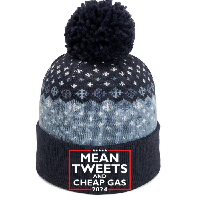 Mean Tweets And Cheap Gas Funny 2024 Protrump Election The Baniff Cuffed Pom Beanie