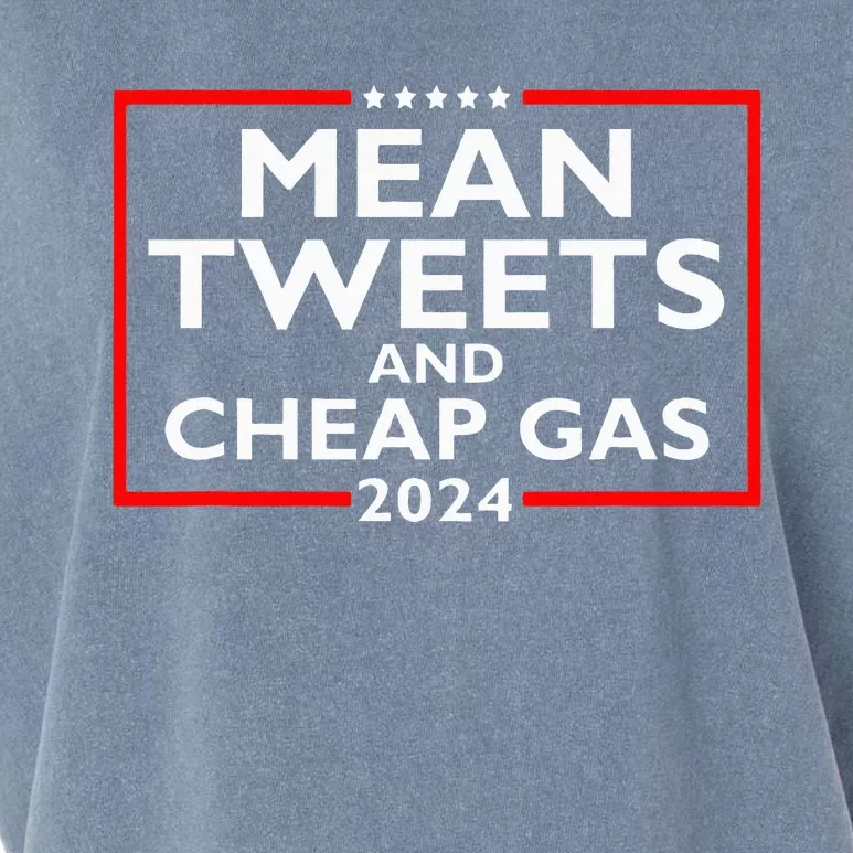 Mean Tweets And Cheap Gas 2024 Protrump Election Garment-Dyed Women's Muscle Tee