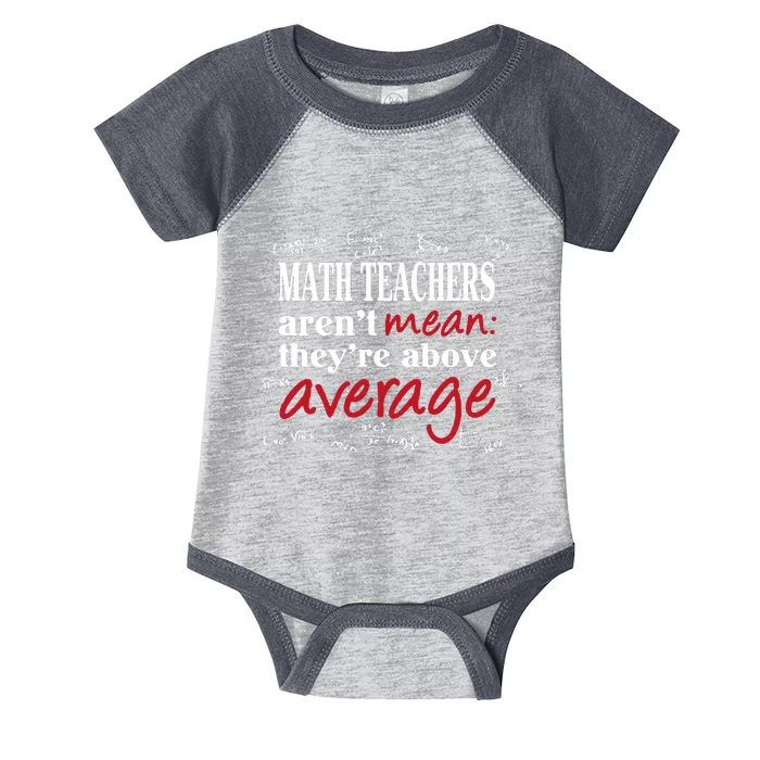 Math Teachers Aren’t Mean Above Average Infant Baby Jersey Bodysuit