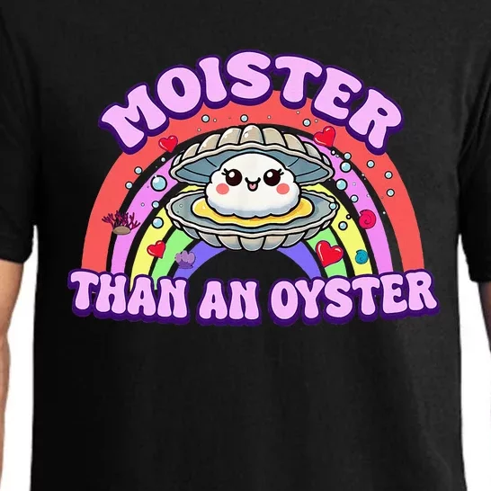 Moister Than An Oyster Funny Shellfish Seafood Pajama Set