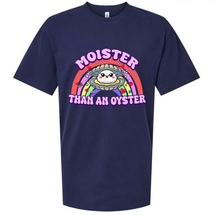 Moister Than An Oyster Funny Shellfish Seafood Sueded Cloud Jersey T-Shirt