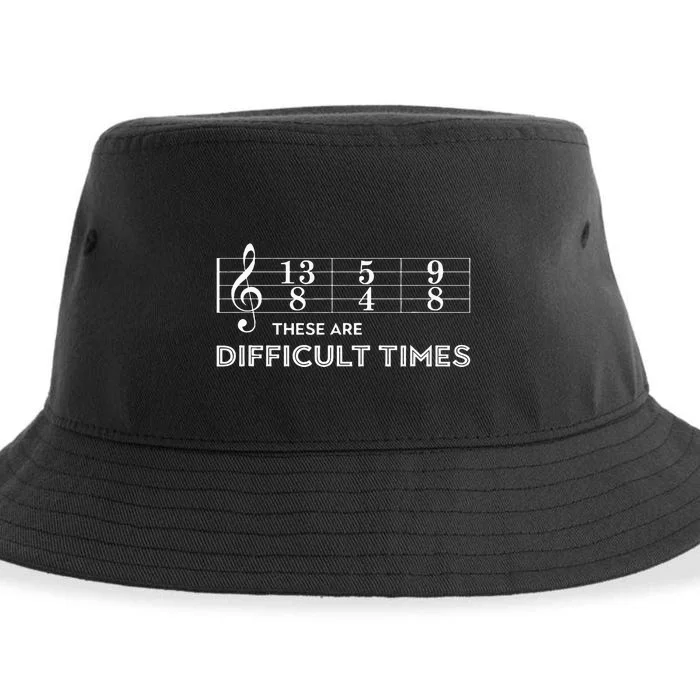 Musician These Are Difficult Times Sustainable Bucket Hat