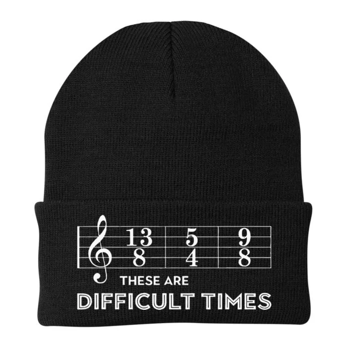 Musician These Are Difficult Times Knit Cap Winter Beanie