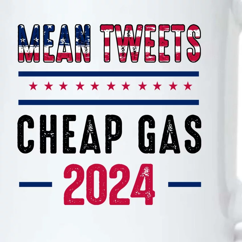 Mean Tweets And Cheap Gas Funny 2024 Pro Trump Black Color Changing Mug