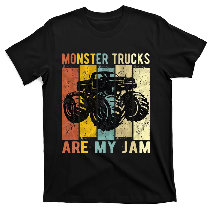 Monster Trucks Are My Jam Vintage Retro Monster Truck T-Shirt