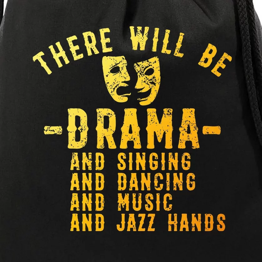 Musical Theatre Art For Women Theater Actor Broadway Drawstring Bag