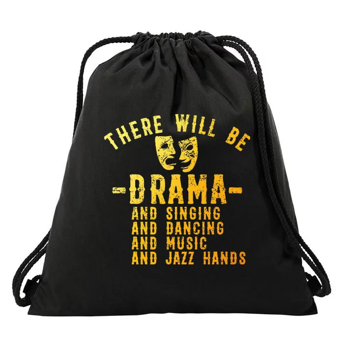 Musical Theatre Art For Women Theater Actor Broadway Drawstring Bag