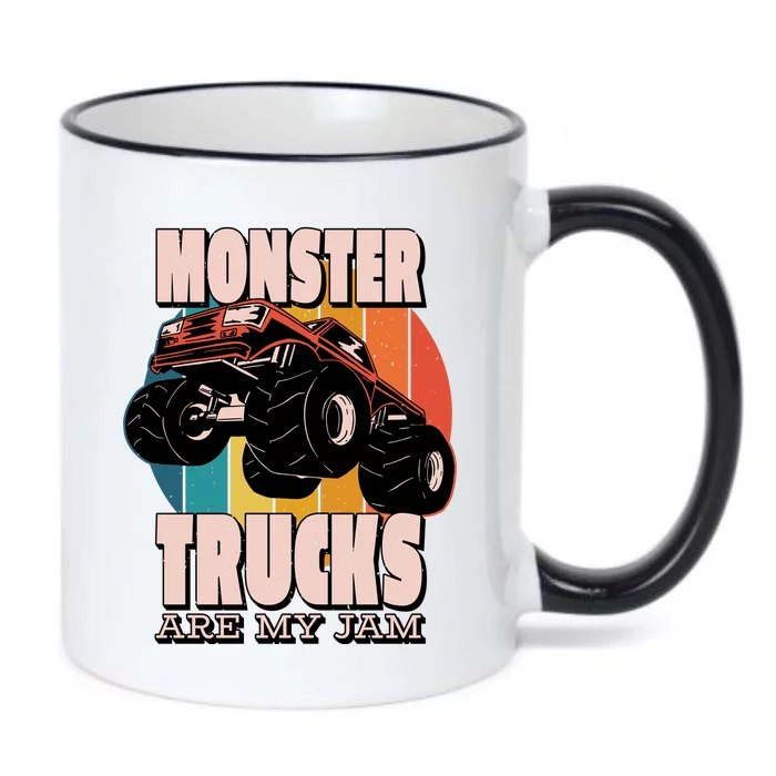 Monster Trucks Are My Jam Black Color Changing Mug