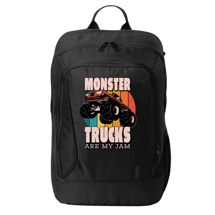 Monster Trucks Are My Jam City Backpack