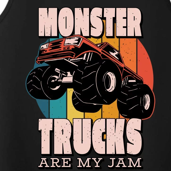 Monster Trucks Are My Jam Performance Tank