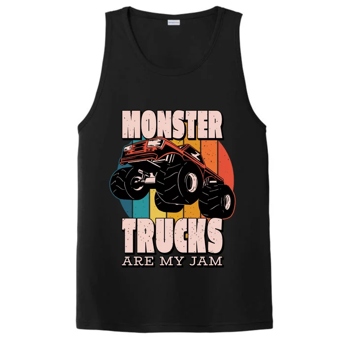 Monster Trucks Are My Jam Performance Tank