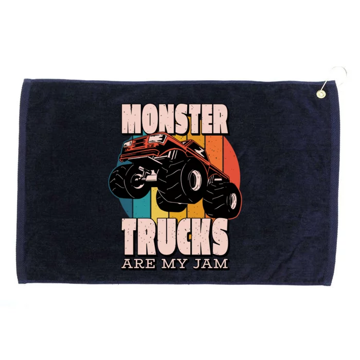 Monster Trucks Are My Jam Grommeted Golf Towel