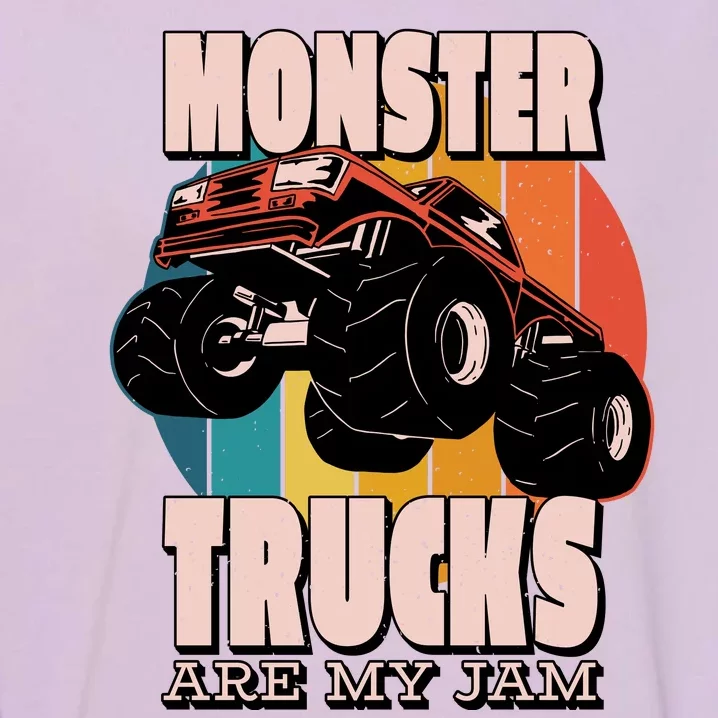 Monster Trucks Are My Jam Garment-Dyed Sweatshirt