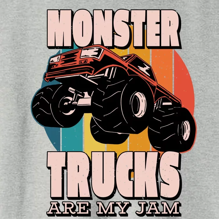 Monster Trucks Are My Jam Women's Crop Top Tee