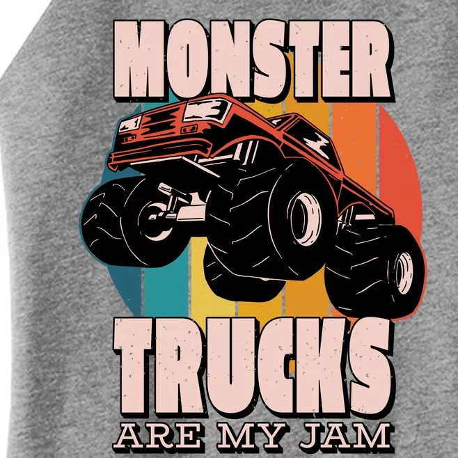 Monster Trucks Are My Jam Women’s Perfect Tri Rocker Tank