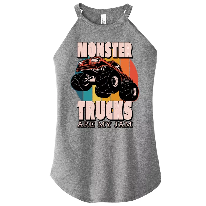 Monster Trucks Are My Jam Women’s Perfect Tri Rocker Tank