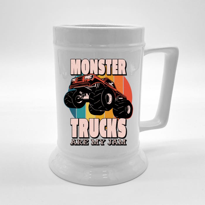 Monster Trucks Are My Jam Front & Back Beer Stein