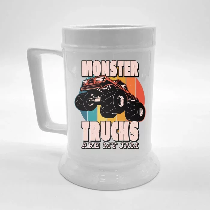 Monster Trucks Are My Jam Front & Back Beer Stein