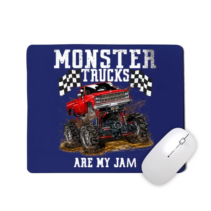 Monster Truck Are My Jam Gift Vintage Mousepad