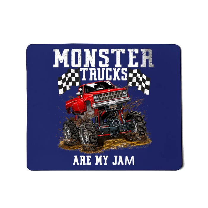 Monster Truck Are My Jam Gift Vintage Mousepad