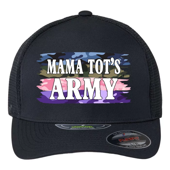 Mama Tots Army Flexfit Unipanel Trucker Cap