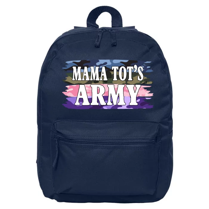 Mama Tots Army 16 in Basic Backpack