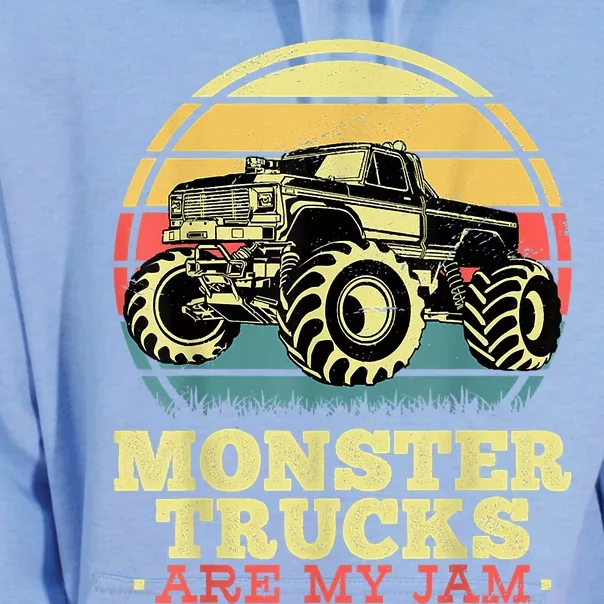 Monster Truck Are My Jam For Monster Truck Lovers Unisex Surf Hoodie