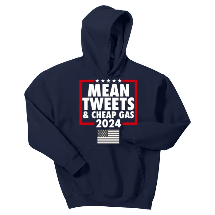 Mean Tweets And Cheap Gas Trump 2024 Kids Hoodie