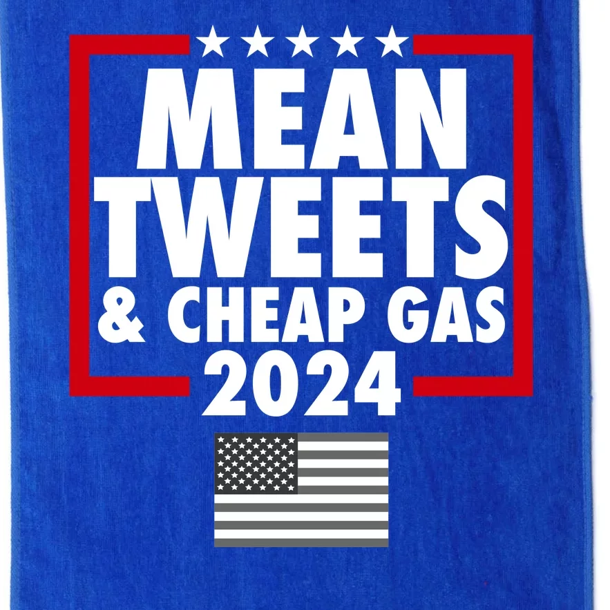 Mean Tweets And Cheap Gas Trump 2024 Platinum Collection Golf Towel