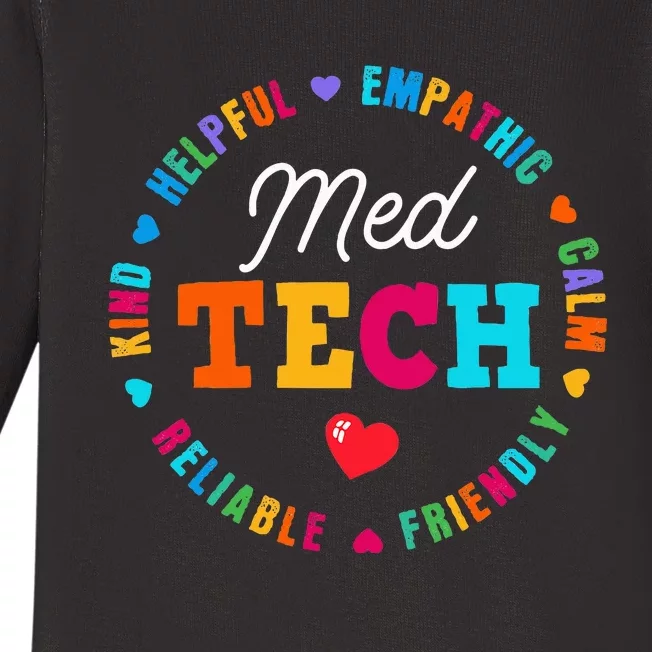 Med Tech Appreciation Week Healthcare Medical Technologist Baby Long Sleeve Bodysuit