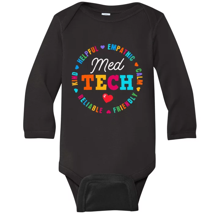 Med Tech Appreciation Week Healthcare Medical Technologist Baby Long Sleeve Bodysuit