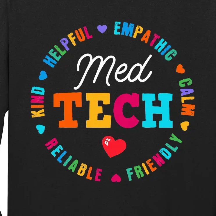 Med Tech Appreciation Week Healthcare Medical Technologist Tall Long Sleeve T-Shirt