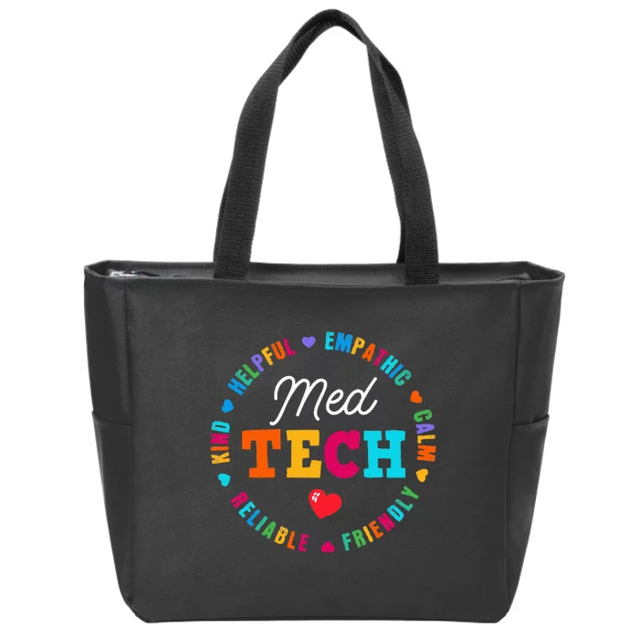 Med Tech Appreciation Week Healthcare Medical Technologist Zip Tote Bag