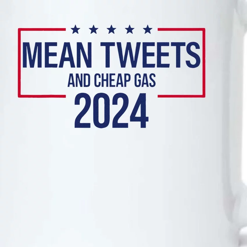 Mean Tweets and Cheap Gas 2024 President Donald Trump Black Color Changing Mug