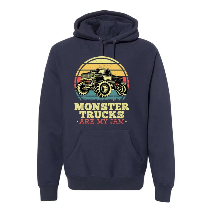 Monster Truck Are My Jam For Monster Truck Lovers Premium Hoodie