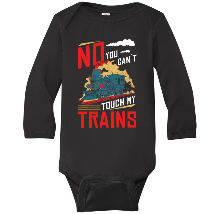 Model Train Accessories Railway Collecting Model Train Owner Baby Long Sleeve Bodysuit