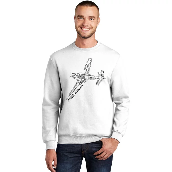 M20 Typography Airplane Aviation Pilot Sweatshirt