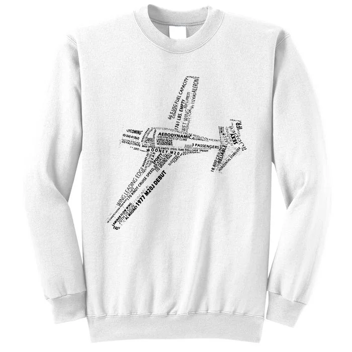 M20 Typography Airplane Aviation Pilot Sweatshirt