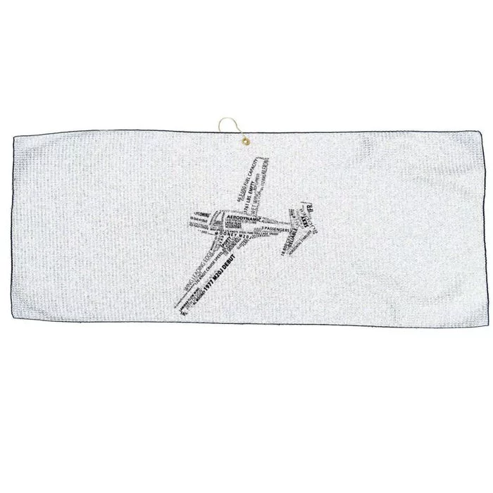 M20 Typography Airplane Aviation Pilot Large Microfiber Waffle Golf Towel