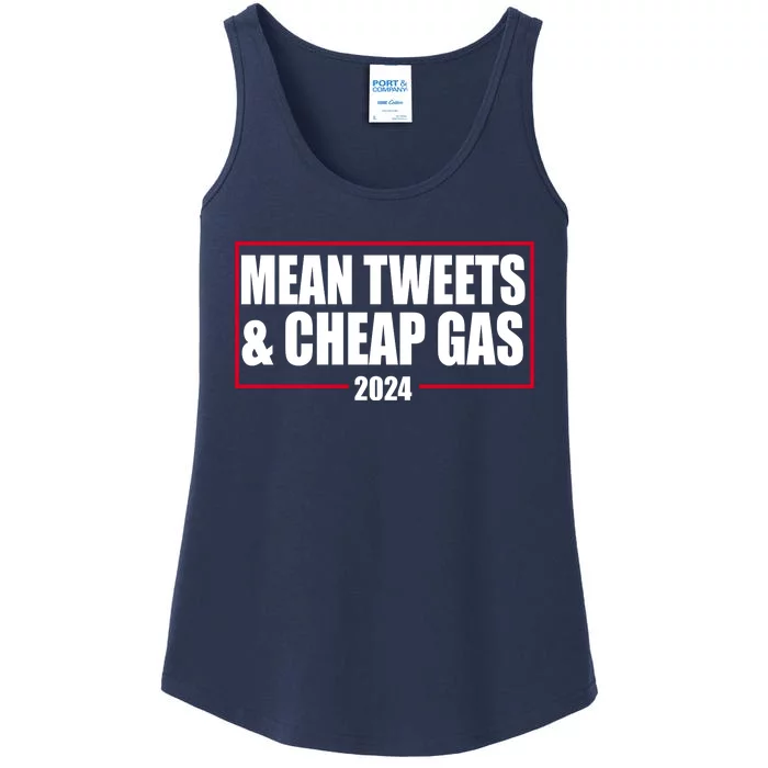 Mean Tweets And Cheap Gas 2024 Pro Trump Ladies Essential Tank